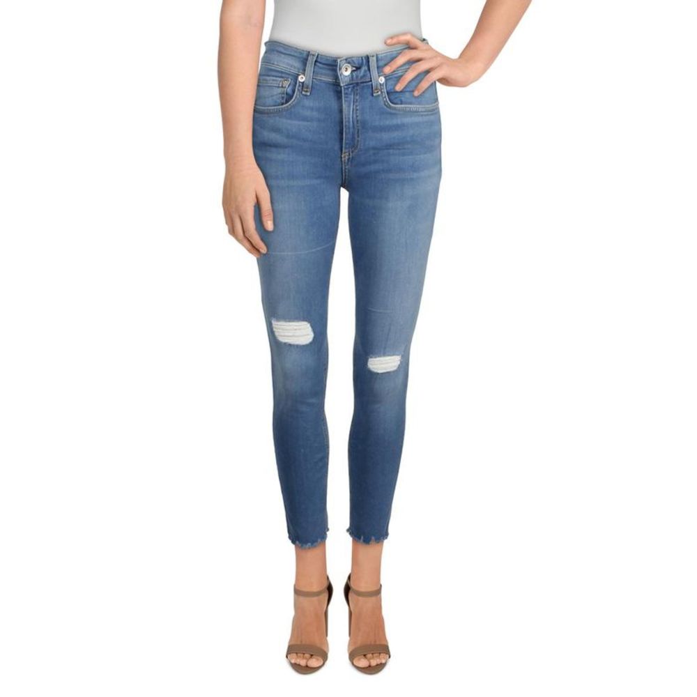 Rag & Bone Womens Cate Blue Mid-Rise Ankle Denim Skinny Jeans NWOT